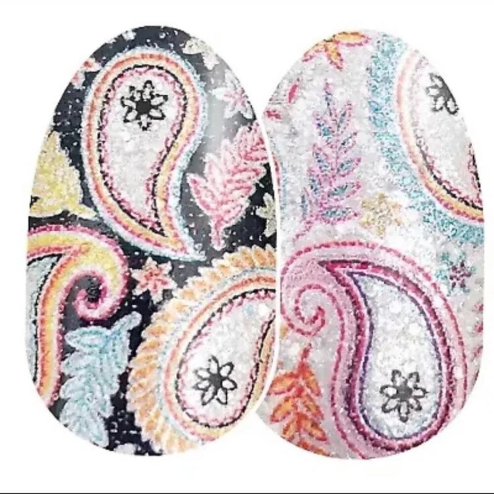 Color Street Oops-a-Paisley Colorful Glitter Nail Polish Strips